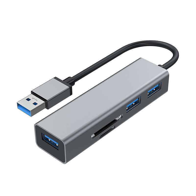5-in-1 USB 3.0 HUB with SD/TF Card Reader BH009