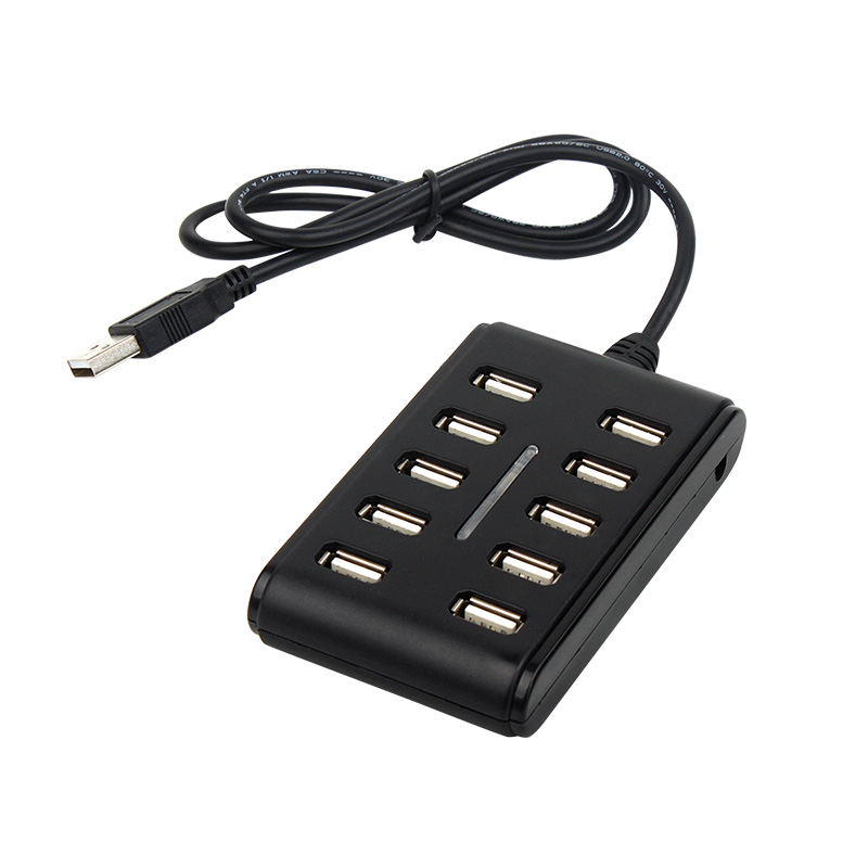 10-in-1 USB 2.0 Hub USB Port Expander with ON/OFF BH085