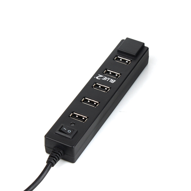 7-in-1 USB 2.0 Hub USB Port Expander with ON/OFF BH086