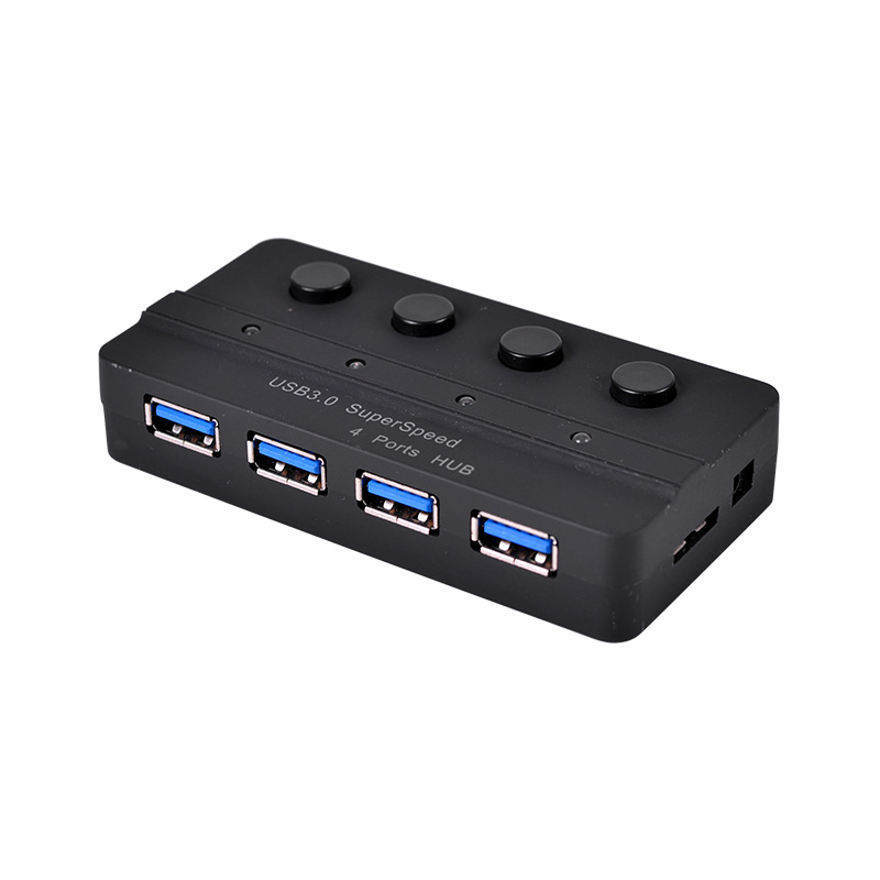 4-in-1 USB 3.0 Hub USB Port Expander with ON/OFF BH327