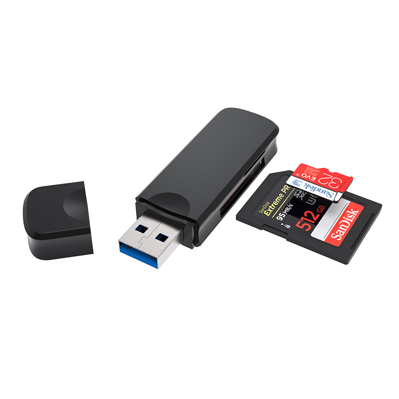 2-in-1 USB 3.0 Memory Card Reader CR812
