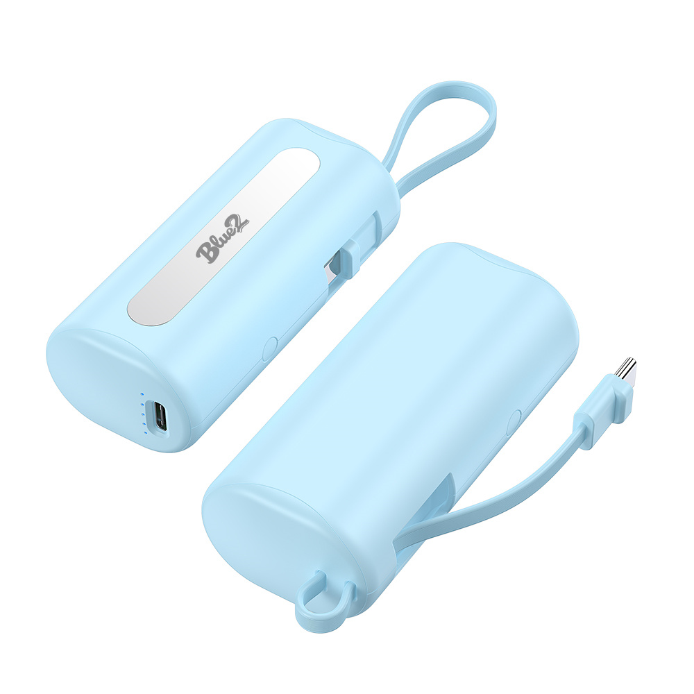 5000mAh 20W PD Power Bank with Built-in Charge Cable MP010