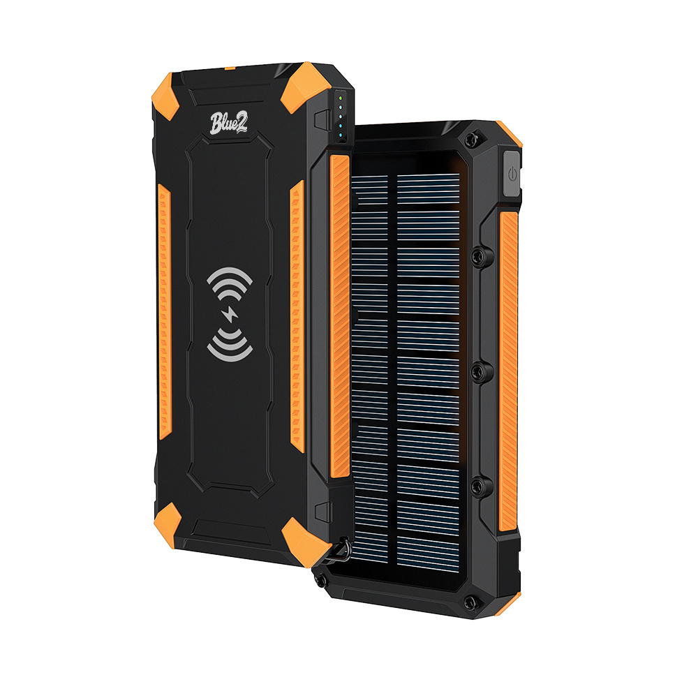 10000mAh PD20W | QC18W | Wireless 15W | IP65 Waterproof Solar Power Bank SMP08