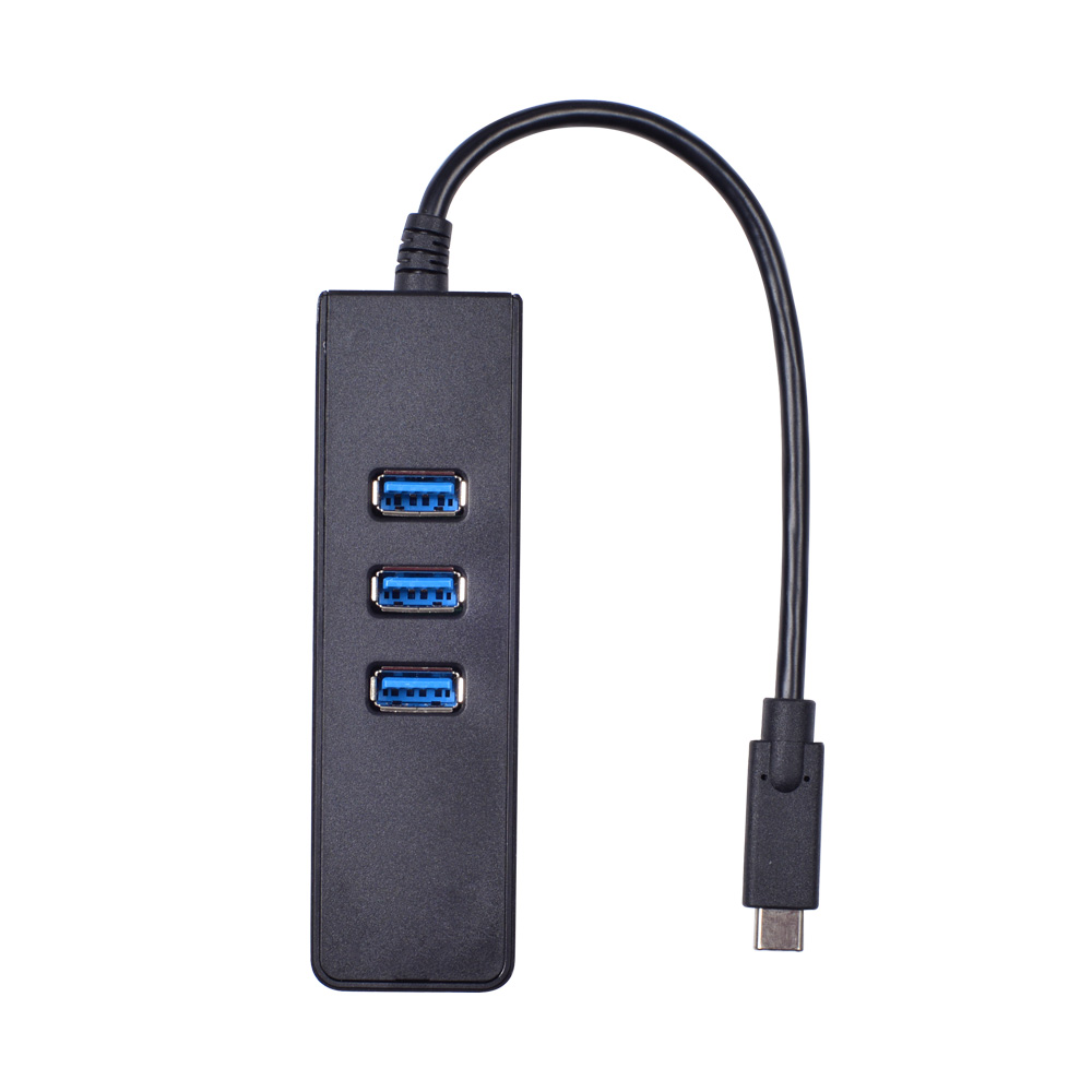 4-in-1 Type-C to USB 3.0 Hub with Gigabit Ethernet TC018