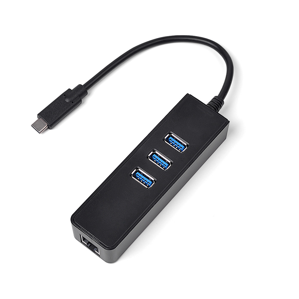 4-in-1 Type-C to USB 3.0 Hub with Gigabit Ethernet TC018