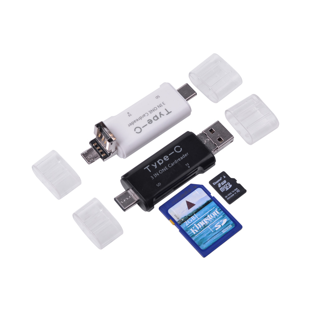 Type-C to SD/TF Card Reader TC019