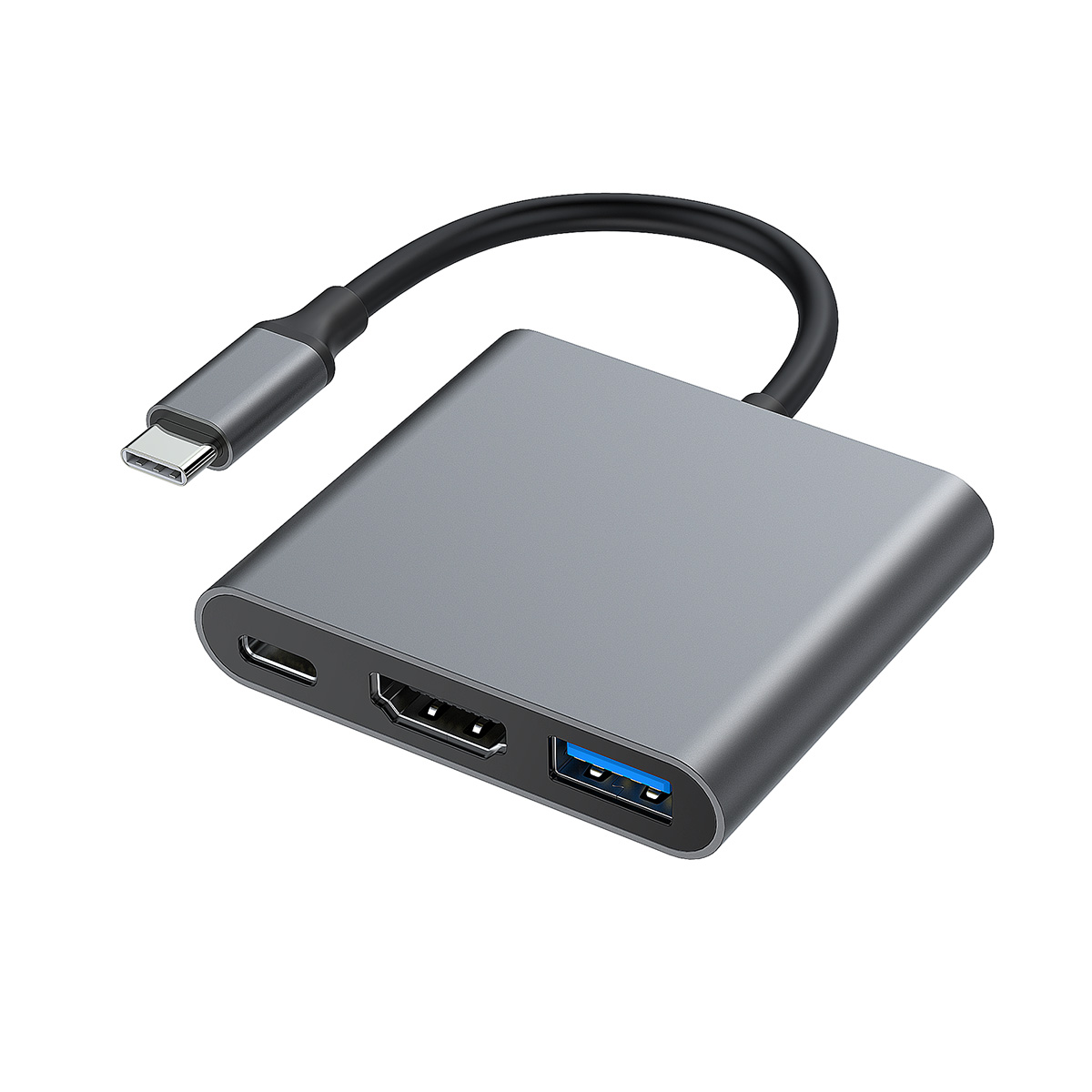 3-in-1 Type-C to USB 3.0 Hub with HDTV Adapter TC056